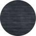 Ahgly Company Machine Washable Indoor Round Contemporary Dark Slate Gray Green Area Rugs 7 Round