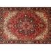 Ahgly Company Indoor Rectangle Traditional Rust Pink Persian Area Rugs 2 x 3