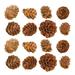 100 Pcs Wooden Pine Cone Artificial Pine Cone Decorative Pine Cone Xmas Decor