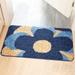 Door Mat (47 x32 Blue Yellow Flower) SOCOOL Entry Mat Durable Welcome Mat Floor Mat Front Door mat Indoor Outdoor Door Rug Non Slip Rugs for Patio High Traffic Areas DM2568T