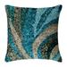 Pillow Cases Light Blue Accent Pillow Sequins Sea Waves Ocean Beach Pillow Cover Toile Garden Pillow Throw Pillow Cover 14x14 inch (35x35 cm) Square Silk - Waves Are Scenic