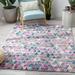 Well Woven Paloma Keyla Transitional Abstract Fuchsia 5 3 x 7 3 Vintage Area Rug