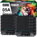 1-Pack Compatible Toner for HP 05A CE505A for HP P2035 P2035N P2055DN P2030 P2050 P2055X P2055D Printer (Black 10-Pack)High Yield (3 500 pages)