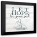 Allen Kimberly 12x12 Black Modern Framed Museum Art Print Titled - Let Love Hope 2