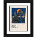 Karl Wiener 18x24 Black Ornate Framed Double Matted Museum Art Print Titled: Mond (Around 1921)