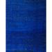 Ahgly Company Machine Washable Indoor Rectangle Abstract Cobalt Blue Area Rugs 2 x 4