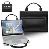 Lenovo Flex 4 11 Laptop Sleeve Leather Laptop Case for Lenovo Flex 4 11 with Accessories Bag Handle (Black)