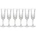 Majestic Crystal Toasting Flute Glass -Champagne - Flutes - Set Of 6 Flute Crystal Glasses - Wedding Toasting Flutes - Designed - 4.4 Oz - By Majestic Gifts Inc. | Wayfair