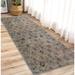 Blue/Gray 168 x 25 x 0.3 in Area Rug - Purhome Machine Washable Custom Size Runner Rug Slip Resistant Latex Infused Natural Cotton Backing Persian Taupe Mahal Design Rug Runners 25" Width Chenille/Cotton | Wayfair