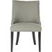 Red Barrel Studio® Linen Dining Chair in Gray Wood/Upholstered/Fabric in Black/Brown | 39 H in | Wayfair DFBB36F004C24831880B4185ECD76A8F