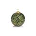 The Holiday Aisle® Siberian Beehive Holiday Ball Ornament Scented Candle Jar Paraffin/Soy, Glass in Green | 5 H x 5 W x 5 D in | Wayfair