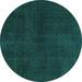 Green 96 x 96 x 0.35 in Area Rug - 17 Stories Solid Color Machine Woven Wool/Area Rug in Emerald Polyester/Wool | 96 H x 96 W x 0.35 D in | Wayfair