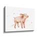 Harper Orchard Sweet Piggy - Wrapped Canvas Painting Canvas in Pink/White | 8 H x 10 W x 2 D in | Wayfair C5F91021B3D146E7ADFD7E005D9349C4