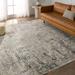 Gray/White 107 x 71 x 0.4 in Area Rug - Williston Forge Belvoir Abstract Light Gray/Cream Rug Polypropylene | 107 H x 71 W x 0.4 D in | Wayfair