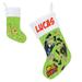 The Holiday Aisle® Wild Kratts Animal Adventure Stocking Polyester/Velvet in Green/Red/White | 18 H x 10 W in | Wayfair