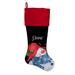 The Holiday Aisle® Personalized Snowman Stocking Polyester in Black/Blue/Red | 9.75 H x 18 W in | Wayfair 2311BA30965B4EAA8FEA739E9FC71F30