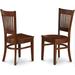 Red Barrel Studio® Slat Back Side Chair in Dark Wood in Brown | 37 H x 17 W x 20 D in | Wayfair 3CA3DE9E183245FFA1FCAC14EE45428E