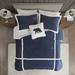 Woolrich Orlen Plush to Sherpa Comforter Set Polyester/Polyfill/Microfiber/Flannel in Blue/White/Navy | Wayfair WR10-3843