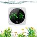 Digital Aquarium Thermometer LED Display Thermometer for Aquarium Fish Tank Aquarium Thermometer with Temperature Sensor Accurate-White