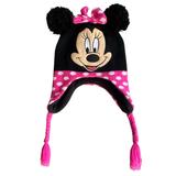 Disney Accessories | Kids Girls Disney Minnie Mouse Beanie | Color: Black/Pink | Size: Osbb