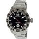 Nautica Men's N17549G Silver Stainless-Steel Quartz Watch with Black Dial