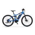 Fischer E-Mountainbike, MONTIS EM 1862 E-Bike MTB für Damen und Herren, RH 48 cm, Mittelmotor 80 Nm, 48 V Akku, blau matt, 27,5 Zoll