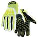 HEXARMOR 4030-L (9) Hi-Vis Cut Resistant Impact Gloves, A8 Cut Level, Uncoated,