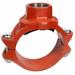 ZORO SELECT 0390171288 Clamp-T w/ FNPT Branch,4x2",Iron,500psi