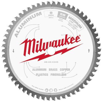 MILWAUKEE TOOL 48-40-4345 8 in. 58 Tooth Aluminum Cutting Circular Saw Blade