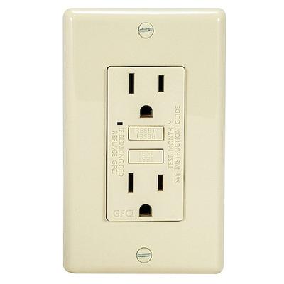 ZORO SELECT 62168 GFCI Receptacle,General Purpose,2-Poles