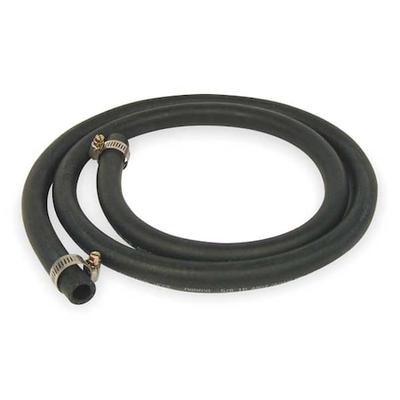 HARVEY 093141 5/8" ID x 6 ft Rubber Reinforced Dishwasher Hose BK
