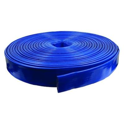 ZORO SELECT DPX200-300-G 2" ID x 300 ft PVC Water Discharge Hose 80 PSI BL
