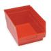 QUANTUM STORAGE SYSTEMS QSB210RD Shelf Storage Bin, Red, Polypropylene, 17 7/8