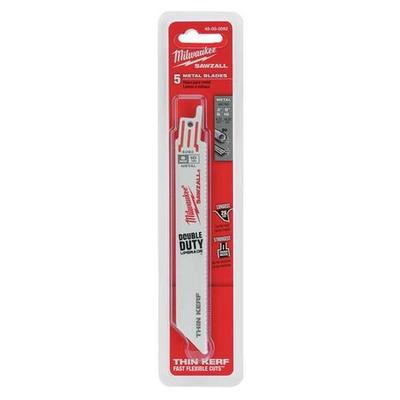 MILWAUKEE TOOL 48-00-5092 6" 10 TPI SAWZALL Blades (5 Pk)