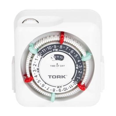 TORK RTN312 Plug-In Timer, 24 hr, White