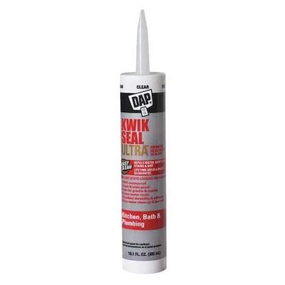 DAP 18898 Acrylic Latex Sealant, 10 oz, Cartridge, Clear, Acrylic Latex Base,