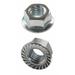ZORO SELECT U12470.050.0001 Serrated Lock Nut, 1/2"-13, Steel, Grade 8,