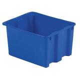 LEWISBINS SN2117-12 Blue Stack & Nest Bin, Blue, Plastic, 21 in L x 17 in W x