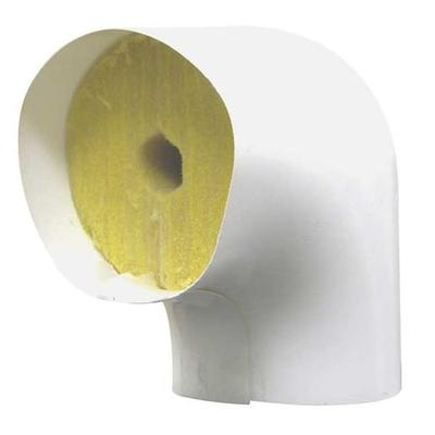 ZORO SELECT ELL318 3" Fiberglass Elbow Pipe Fitting Insulation, 1-1/2" Wall