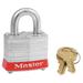 MASTER LOCK 3KAS6RED Lockout Padlock,KA,Red,1-1/4"H,PK6