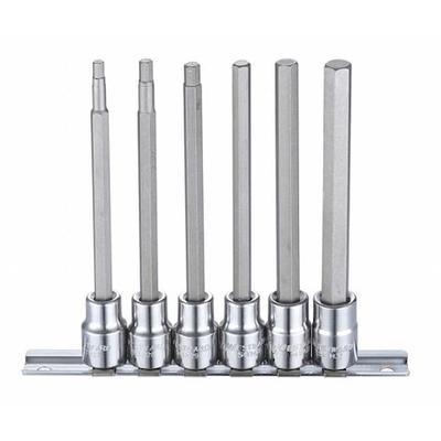 WESTWARD 54TM26 3/8" Drive Socket Bit Set, SAE, 6 pcs