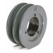 ZORO SELECT 5V4652 1/2" to 1-15/16" Quick Detachable Bushed Bore 2 Groove 4.65"