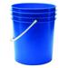 ZORO SELECT ROP2150BL-P Pail, 5.0 gal., Plastic Handle, Blue