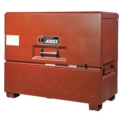 CRESCENT JOBOX 2-682990-01 Piano-Style Jobsite Box, Brown, 48.9 cu ft, 60" W x