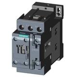 SIEMENS 3RT20281BB40 IEC Magnetic Contactor, 3 Poles, 24 V DC, 38 A, Reversing: