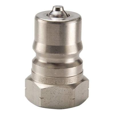 PARKER SH1-63 Hydraulic Quick Connect Hose Coupling, 303 Stainless Steel Body,