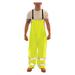 TINGLEY O23122 Vision Rain, Bib, Overall, Class, E, Ylw/Green, 2XL