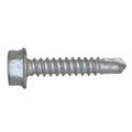 TEKS 1129000 Self-Drilling Screw, #10 x 1 in, Climaseal Steel Hex Head External