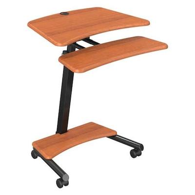 MOORECO 90459 Stand-Up Workstation,Adjustable,Cherry