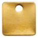 ZORO SELECT 41432 Tag,Brass,Yl,1-1/4" H x 1-1/4" W,PK100